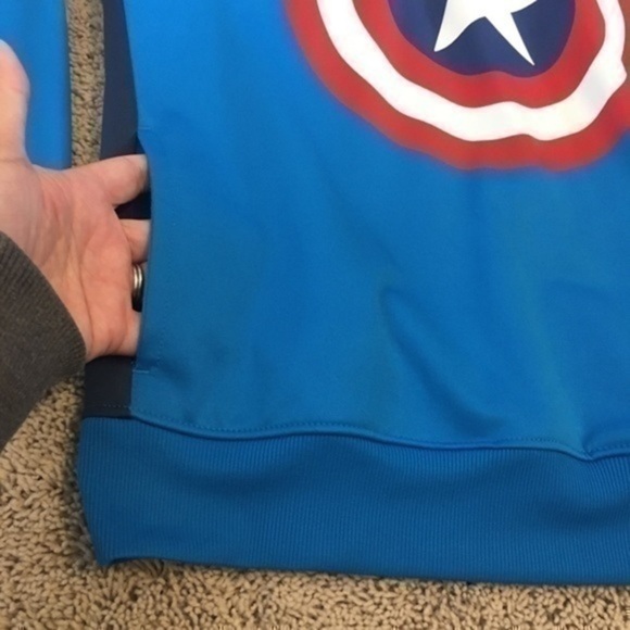 Captain America boys size large Marvel hoodie sweatshirt - Picture 7 of 8
